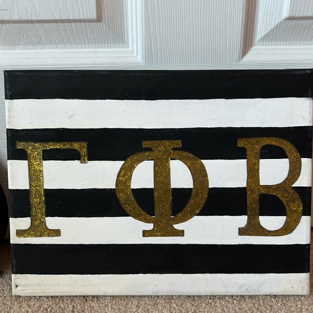 Gamma Phi beta artwork/ decoration